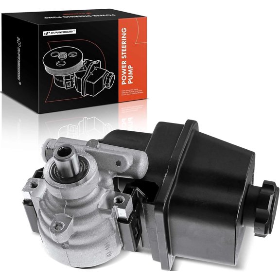 A-Premium Power Steering Pump with Reservoir Replacement for Buick Rainier Chevrolet Trailblazer GMC Envoy Isuzu Ascender Saab 9-7x 2002-2009