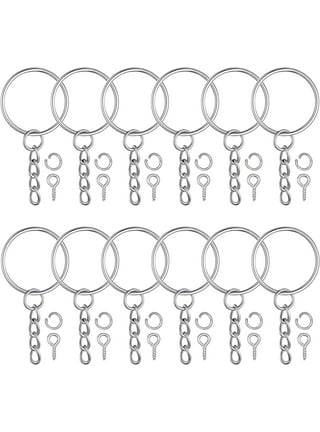 100PCS Split Key Rings Bulk for Keychain and Crafts Keychain Rings