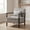 Antique Grey, variant on 33" Mid Century Upholstered Butacas Para Sala Couch, Comfy Small Chair with Storage Space, Reading Nook Chair with Waist Support for Living Room and Sunroom, Antique White