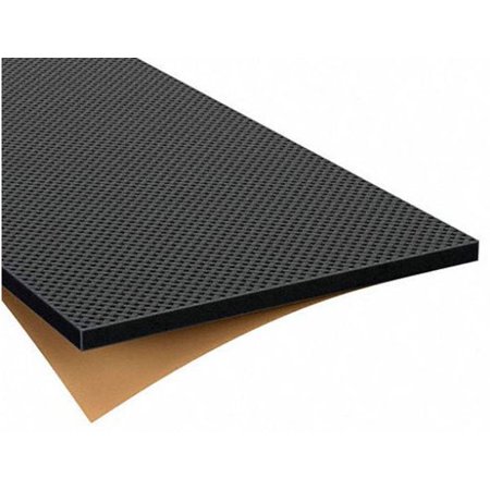 

3/8 Thick Black 36 x 48 Ultra Soft Multiuse Neoprene Textured Foam Sheets with Adhesive Back