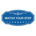 thumbnail image 2 of Signs ByLITA Victorian Watch Your Step Wall or Door Sign | Durable Material & Easy Installation | Safety Signage (Blue) - Large 1 Pack, 2 of 4