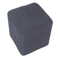thumbnail image 4 of Foot Stool Slipcover Stretch Ottoman Rectangle Footstool Cover Gray 10Gray, 4 of 8