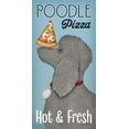 thumbnail image 2 of Fowler, Ryan 14x24 Gold Ornate Wood Framed with Double Matting Museum Art Print Titled - Poodle Pizza, 2 of 4