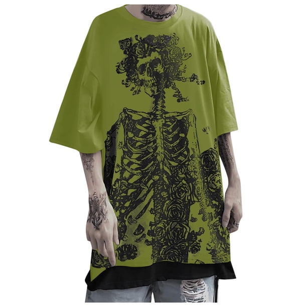Playeras De Compresión Para Hombre, Conjunto De Dos Piezas De Camiseta Y Pantalones Cortos De Manga Corta Con Estampado Completo Para Hombre, Camisa Estampada Y Pantalón Corto.