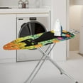 thumbnail image 2 of HELLHERO Floral and Black Cat Ironing Board Cover, 15x54 Inch Standard Ironing Board Cover with Elastic Edge and Hook and Loop Fasteners Scorch and Stain Resistant Cotton Ironing Cover, 2 of 5
