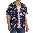 thumbnail image 2 of Kdxio Men's Hawaiian Shirt for Men Short Sleeve Shirt Retro Rabbit Flower Summer Casual Holiday Beach Button Down T-Shirts, 2 of 7