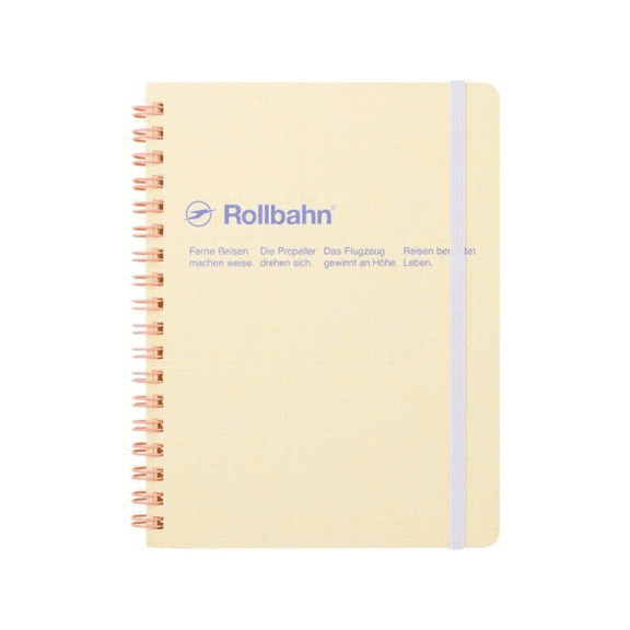 Delfonics Rollbahn Spiral Scuola Notebooks: 5-1/2 in. x 7 in. (Light Yellow) B6 notebook