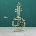 thumbnail image 7 of 3 Instrument Statue Sculpture Figurine Collection Indoor Modern Gold Miniature for Home Living Room Desk Decor - Small Size Lute, 7 of 7