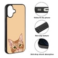 thumbnail image 2 of WIRESTER Shockproof Soft Rubber Cover Case for Apple iPhone 17 6.3" 2025, Animal Orange Tabby Kitten Cat On Sunset Background, 2 of 5