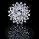 thumbnail image 2 of Broche De Flor Brillante Broche De De Imitación De Cristal Decoración Nupcial Ramo De Insignia Salvador Broche nupcial, 2 of 5