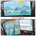 thumbnail image 5 of OFFCURVE 2-Piece Anti-Glare Reversible Magnetic Collapsible Car Window Shades, 30.71"L x 19.29"H, 5 of 7