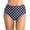 R4 Dark Blue, variant on Womens High Waisted Bikini Bottoms Polka Dot Tummy Control Ruched Swim Bottom Full Coverage Swimsuits Bottoms Pool Party Blue XXL