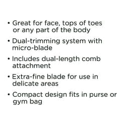 Equate Personal Hair Trimmer, Cordless Dual Blade photo 2