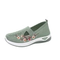 thumbnail image 2 of Domzle Orthopedic Walking Shoes Womens 2026 Breathable Soft Sneaker Arch Support Slip On Wide Sports Shoes Green 41, 2 of 6
