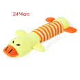 thumbnail image 1 of 1pc Juguetes de peluche para perros Squeaky Bone Ice Cream Zanahoria Puppy Chew Toy Juguetes interactivos para gatos Pet Dog Sound Toys para perros pequeños - Yellow Stripe Pig -dontodent Kuyhfg Sin marca, 1 of 5