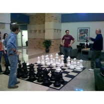MegaChess Giant Games Mega Chess Sets with 25-inch King and Giant Chess Mat