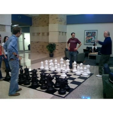 MegaChess Giant Games Mega Chess Sets with 25-inch King and Giant Chess Mat