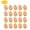 Brown, variant on Fridja 20Pcs Simulation Colorful Plastic Easter-Eggs Bright PlasticEggs Decorations DIY
