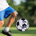 thumbnail image 5 of Entrenador de patadas de balón de fútbol Entrenador de balón de fútbol de alta resistencia para una sola persona Entrenador de control de balón de fútbol en red Práctica en solitario, 5 of 5