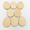 thumbnail image 3 of EeaseMX 10 piezas de 120 mm de madera de tilo sin terminar, forma de huevo, decoración pintada para proyectos de manualidades., 3 of 8
