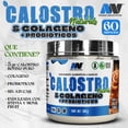 thumbnail image 2 of Calostro Colágeno y Probióticos Advance Labs Naturals Stevia y Monk Fruit Chocolate Avellana 60 Serv 300g, 2 of 5