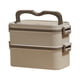 thumbnail image 3 of Lonchera apilable con compartimentos para almacenar alimentos, reutilizable. Caqui 2 capas, 3 of 9
