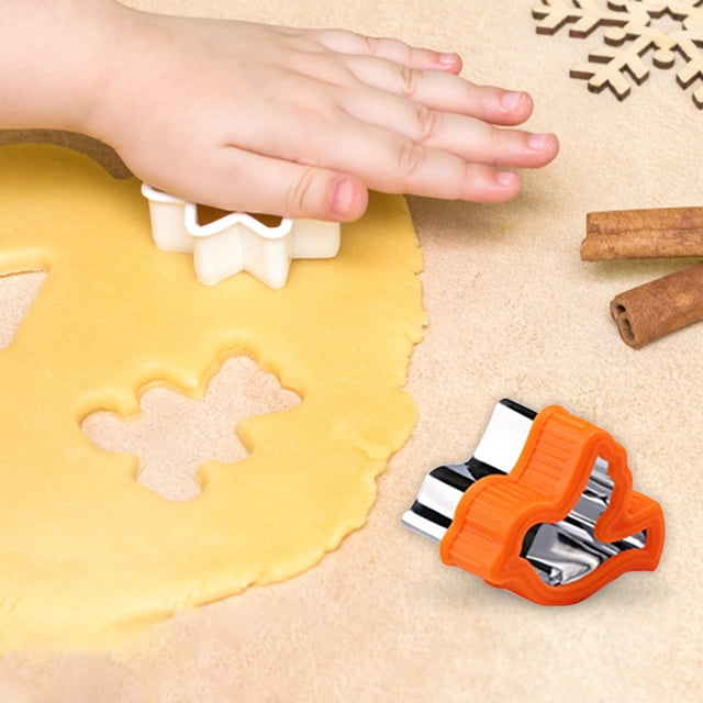 1PC Cookie Mold Easter Cookie Cutter Set 10 Different Shapes Including Egg Chick Rabbit Stainless Steel Cutter Vegetable Cutter Shape Cookie Cutter Bake Lunch Box Holiday Party Gift Orange