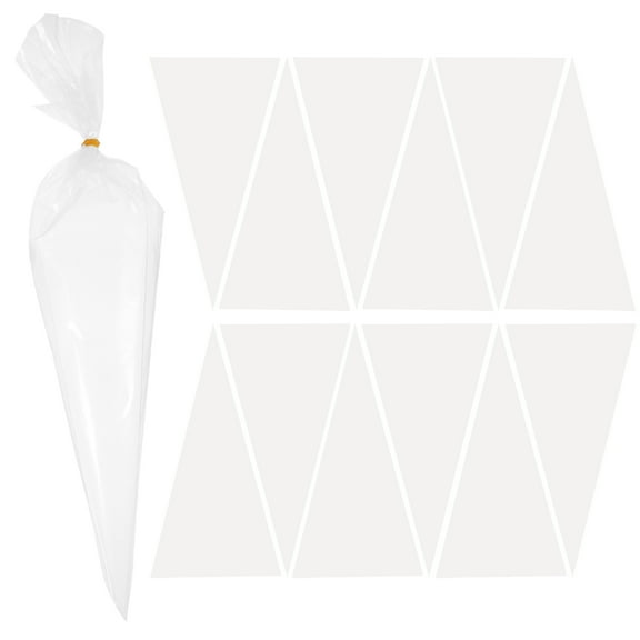 QIFULL 50Pcs Tear Resistant Tile Grout Bags White Masonry Grout Pouch for Home Use Durable and Practical