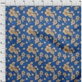 thumbnail image 3 of oneOone Cotton Poplin Twill Blue Fabric Artistic Flower Craft Projects Decor Fabric Printed By The Yard 56 Inch Wide, 3 of 4