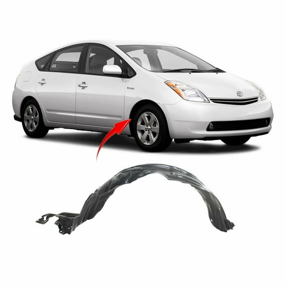 DCP Fender Liner Passenger Side for Toyota Prius 2004-2009 TO1251116 5387547020