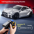 thumbnail image 4 of MN-268 1:16 RC Drift Car with Gyro, 20KM/H Dual-Speed RWD Racing Drift Car Model, 2.4GHz Full-Proportional Control Racing Vehicle Hobby for Adults, 4 of 7