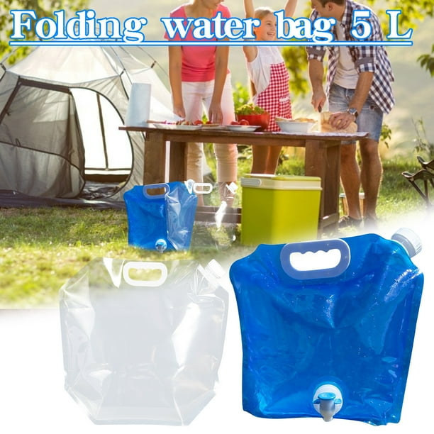 Bolsa de Agua de 5L Xihbxyly Bolsa de Almacenamiento de Agua para Coche Cubo Plegable de Emergencia