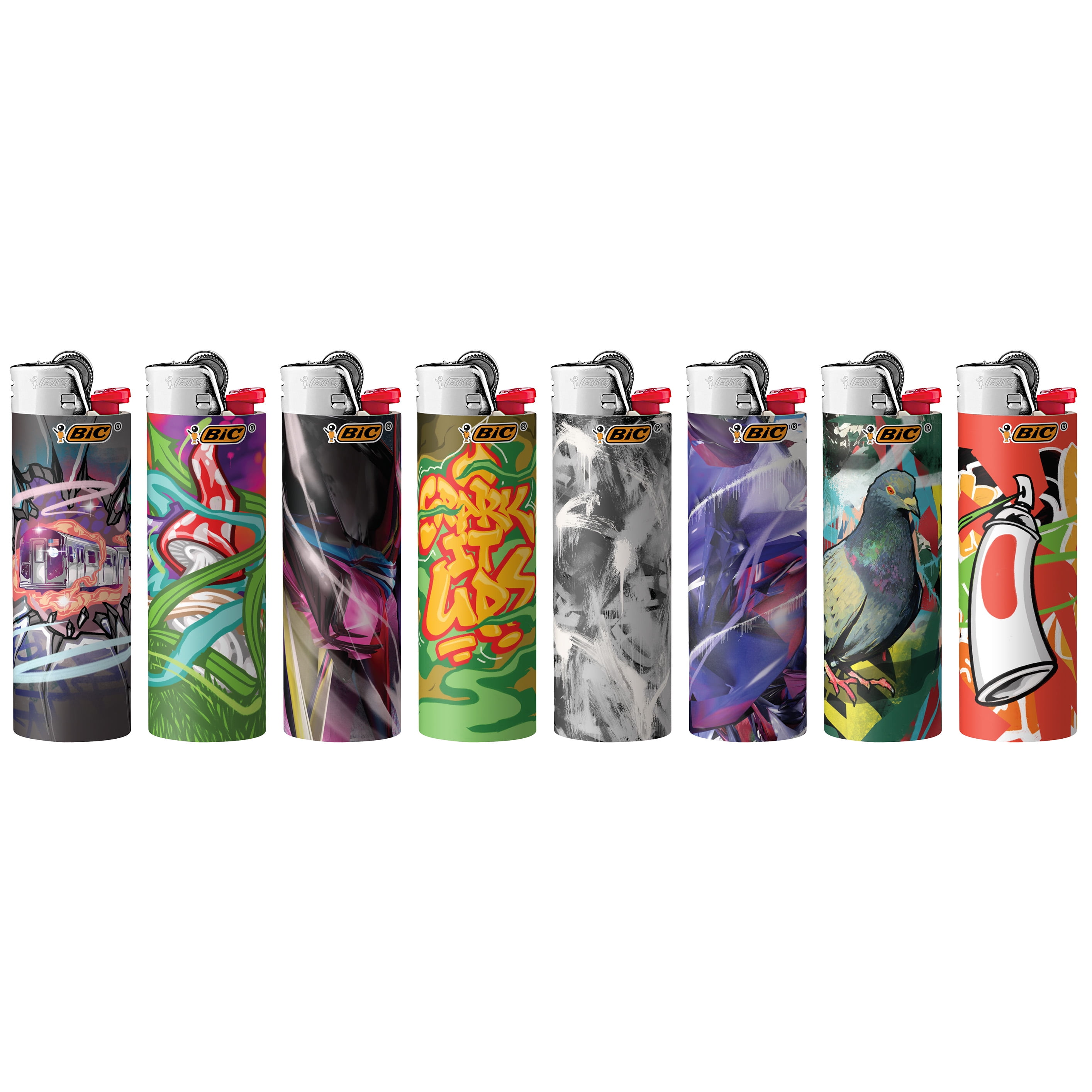 BIC Special Edition Nostalgia Series Lighters, Set of 8