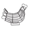 thumbnail image 2 of Cesta Con Forma De Pollo De Hierro, Cesta Para Huevos, Soporte Para Huevos De Alambre, Contenedor De Almacenamiento De Cocina Para Huevos, Frutas Y Verduras Vogacara HA014456-00, 2 of 7
