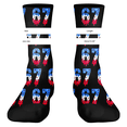 thumbnail image 3 of Bas Roses 67 Chaussettes 6 7 Chaussettes Fantaisie Six Sept pour Garçons Filles Hommes Femmes, 3 of 5