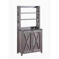 thumbnail image 1 of Bowery Hill Rustic Wood Multi-Storage Kitchen Cabinet in Gray, 1 of 5