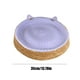 thumbnail image 3 of Cama de ratán para mascotas Alfombra redonda para perros | Cojín tejido transpirable, duradero y resistente a arañazos | Armazón de madera, 13,7"x13,7", caqui/beige/gris/amarillo | Descanso, 3 of 5