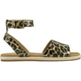 thumbnail image 2 of Women's Aerosoles Demarest Espadrille Ankle Strap Flat Sandal Leopard Faux Leather 6.5 M, 2 of 5