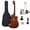 dark brown, variant on 38 inch basswood acoustic guitar suitable for beginners - all basswood, folk style, ideal choice for practice and performance - sunset color/black optional
