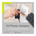 thumbnail image 4 of Hub USB Knox Gear de 4 puertos 3.0 con interruptores individuales y LED, 4 of 9