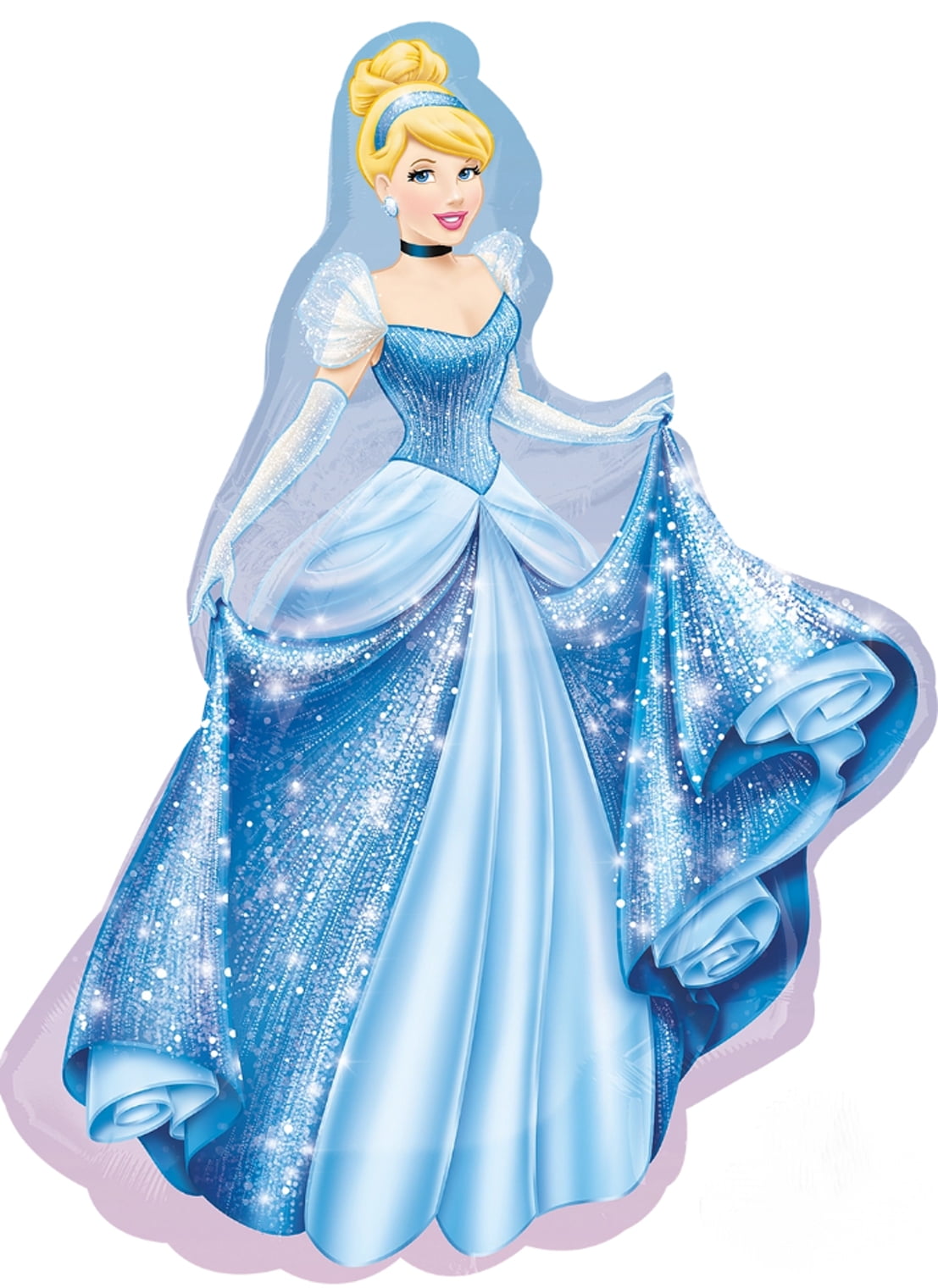 CINDERELLA Blue Dress Disney PRINCESS (5) Birthday Party Balloons Bouquet  Set - Walmart.com