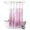 Pink, White, Rose, variant on No Hook Shower Curtain, Blue Purple Ombre Shower Curtains for Bathroom with See Through Top Window, Modern Abstract Gradient Minimalist Art Waterproof & Washable Bath Curtain Stall 48"x72"