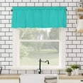 thumbnail image 4 of Valances for Windows Aqua Green Solid Color Valance Rod Pocket Window Treatments Curtains for Kitchen Small Windows Living Room Bedroom Bathroom, 54"x18", 4 of 7