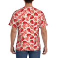 thumbnail image 2 of Naloa Cute Strawberry Men's T-Shirt Sport T-shirt Men's Basic Tee Casual Men's Shirt, Round Neck, Short Sleeves - 3X-Large, 2 of 5