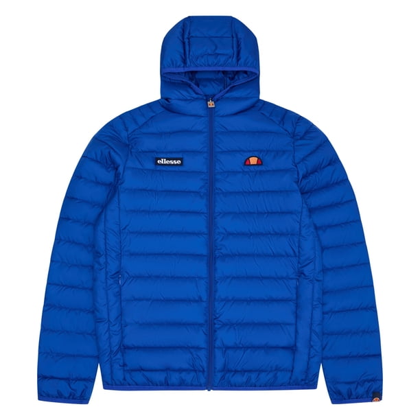 ellesse chaqueta para hombre LOMBARDY - chaqueta acolchada, acolchada, capucha, cremallera, logotipo, uni Azul (Cobalt) M (Medium)