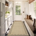 thumbnail image 2 of Modern Scalloped Border Washable Rug - Non-Slip Low Pile Stain Resistant Area Rug for Living Room, 2 of 8