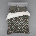 thumbnail image 2 of Abstract Duvet Cover Set, Grainy Inspired Backdrop with Pastel Brush Stroke Colorful Random Blots and Dots, Bedding Set with Shams and Fitted Sheet, 3 Sizes, by Ambesonne, 2 of 3