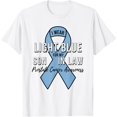thumbnail image 1 of I Wear Light Blue For My Son In Law Prostate Cancer Support T-Shirt, 1 of 4