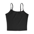 thumbnail image 7 of JGGSPWM 2PC Camisole Tops for Women Solid Color Sleeveless Spaghetti Tank Tops Breathable Comfort Y2K Basic Shirts Blue XL, 7 of 7