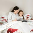 thumbnail image 5 of Castle Fairy Kids Cute Snowman 2pcs Bedding Comforter Set,Happy New Year Twin Comforter Sets,Merry Christmas Breathable Bedding Set,Breathable Home Decor, 5 of 8